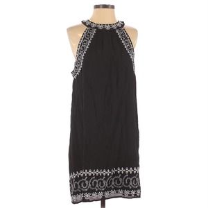 Market Spruce Black White Donnie Embroidered Dress